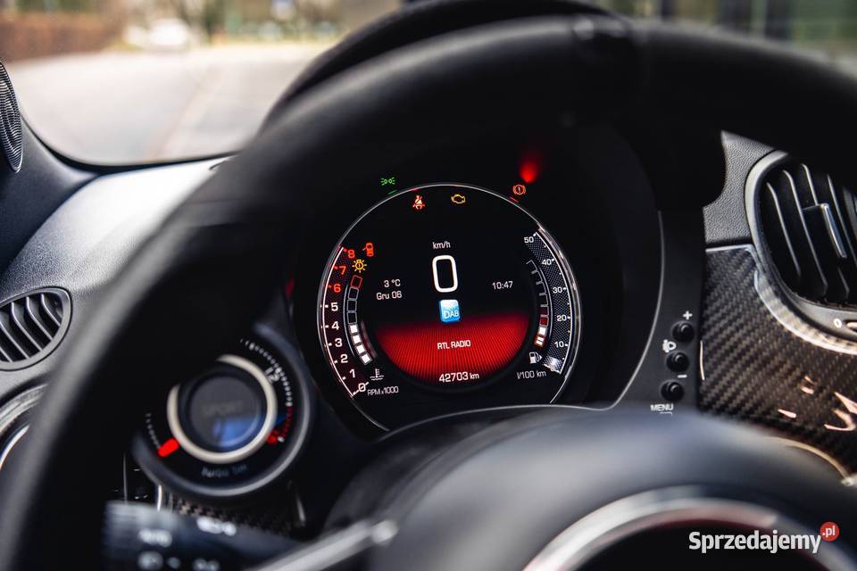 Abarth 595 Turismo 165 salon Polska bezwypadkowy 1400cm3 wielkopolskie Poznań sprzedam