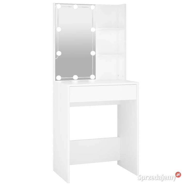Toaletka z oświetleniem LED biała 60x40x140