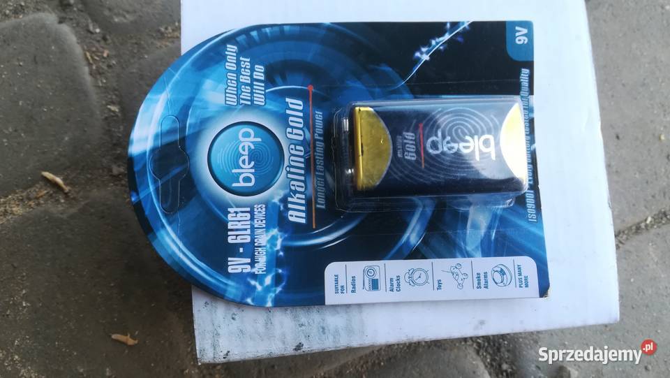 bateria alkaliczna 9v 6LR61 Wróblik Królewski