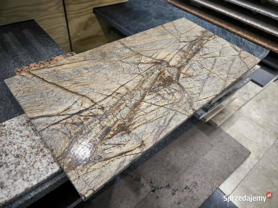 Płytki Marmur Rain Forest Brown szczotkowany Rumia