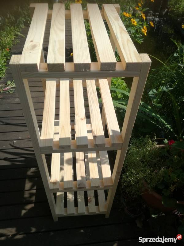 Mocny Regał drewniany Sosna 45 x 30 x 110 30cm Szafy, regały, półki Bydgoszcz