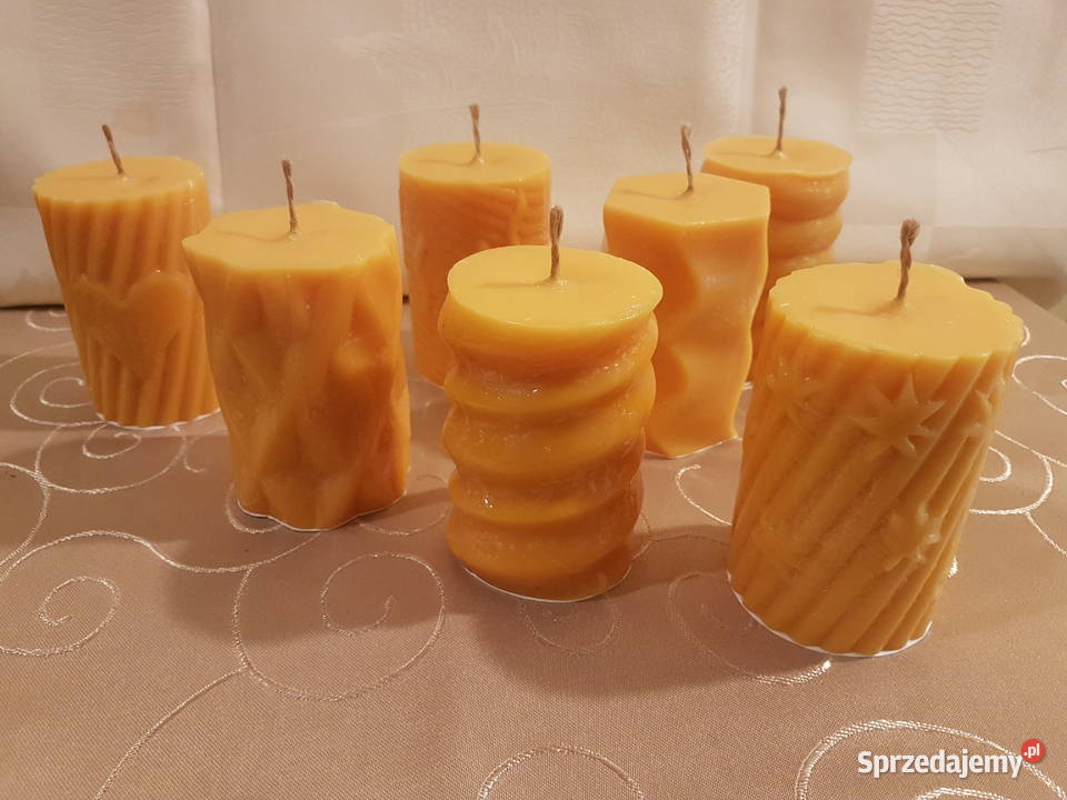 Świeca niekapiąca ze stearyny roślinnej o dużym łódzkie Pabianice