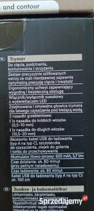 CIEN BEAUTY CBBT 37 A1 trymermaszynka do włosów warmińsko-mazurskie Ełk sprzedam