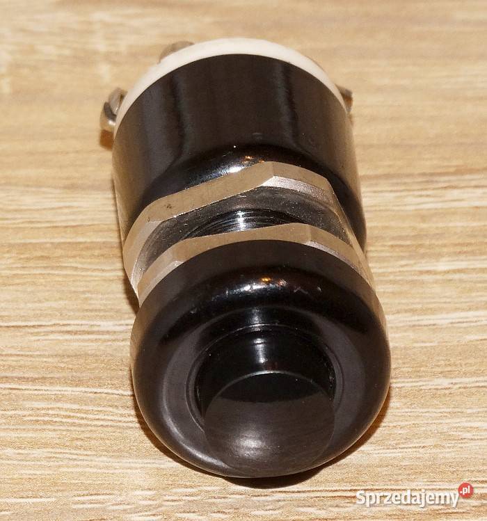 Przycisk bakelitowy monostabilny czarny 36 A 250 Gliwice sprzedam