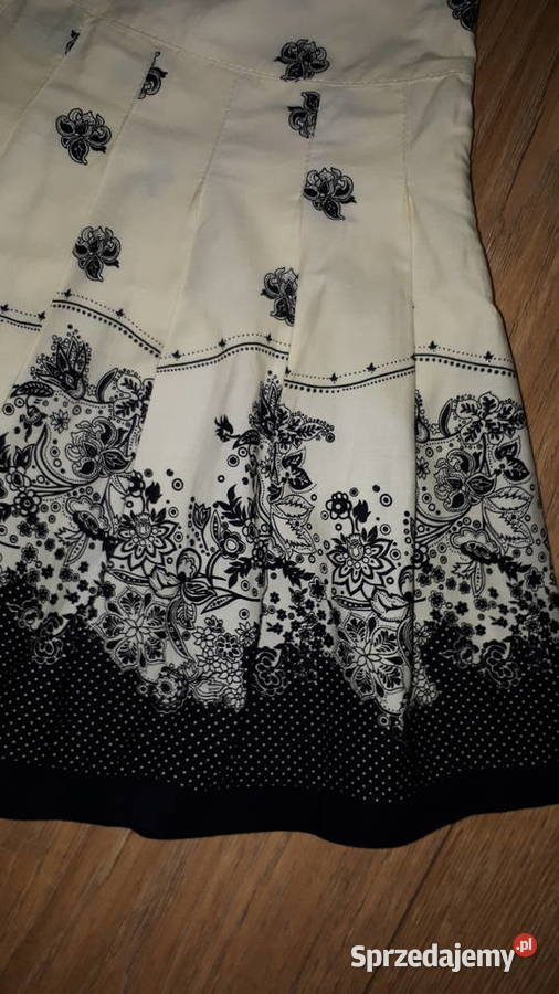 Spódnica kremowa czarna 36 czarny Warszawa sprzedam