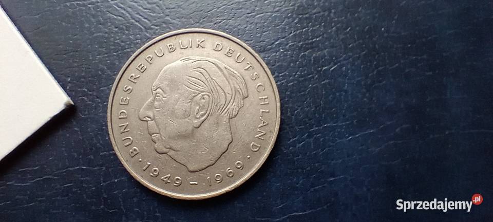 Stare monety 2 marki 1973 F Niemcy Lesko