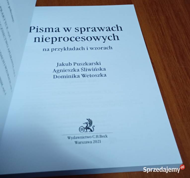 Pisma w sprawach nieprocesowych na przykładach i Gdańsk