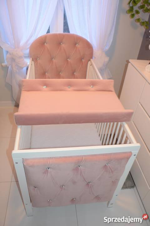 Łóżeczko 140x70 Kryształki Glamour Nowe Wrocław