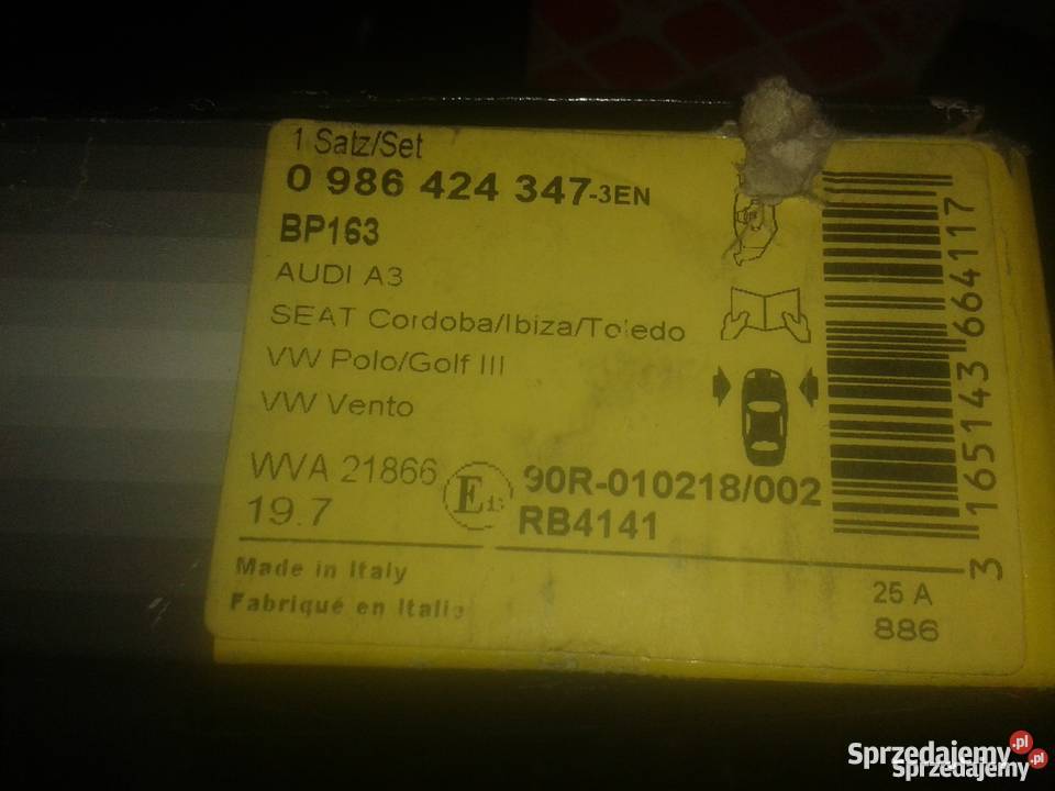 Nowe Klocki hamulcowe BOSCH 0 986 424 347 VwAud Ozorków sprzedam