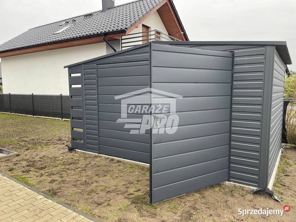 Domek Ogrodowy 4x3 wiata antracyt Dach zachodniopomorskie Nowogard