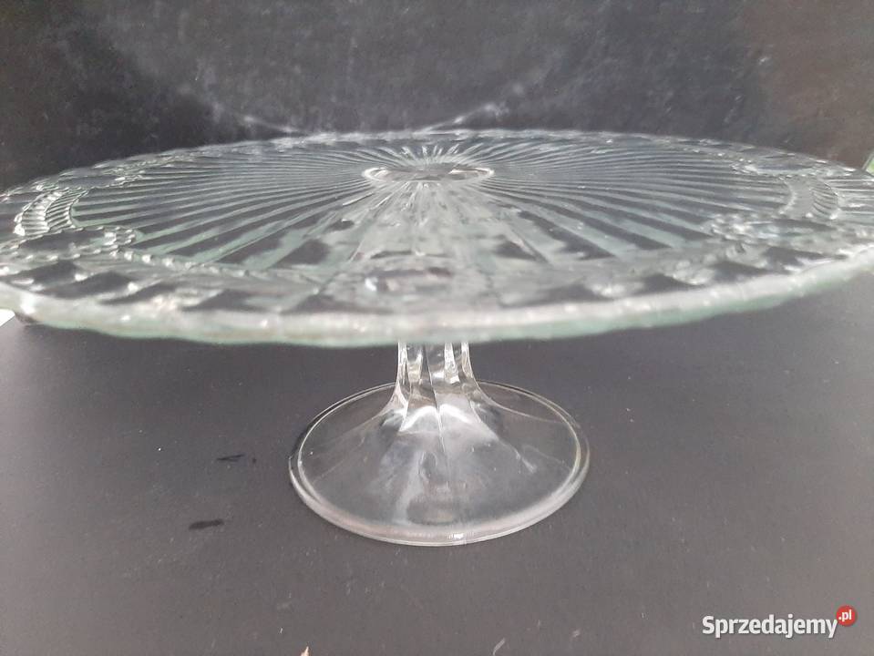 Patera szklana PRL Porcelana i szkło śląskie Sosnowiec