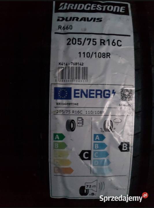 OPONA LETNIA BRIDGESTONE DURAVIS 205/75 R16C R660 Nowy Sącz ...