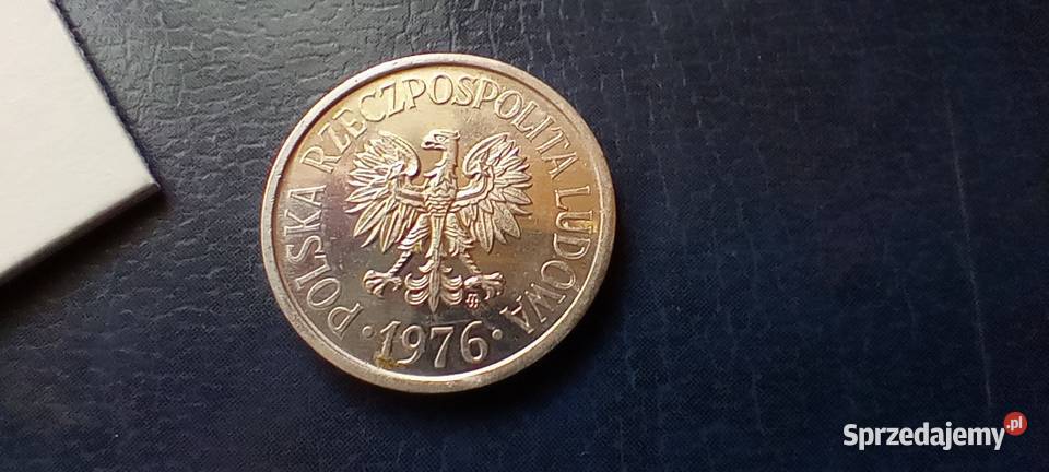 Stare monety 20 gorszy 1976 lustrzanka PRL podkarpackie Lesko