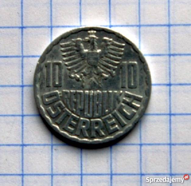 10 GROSCHEN 10 GROSZY 1962 AUSTRIA Kolekcje lubelskie Piszczac sprzedam