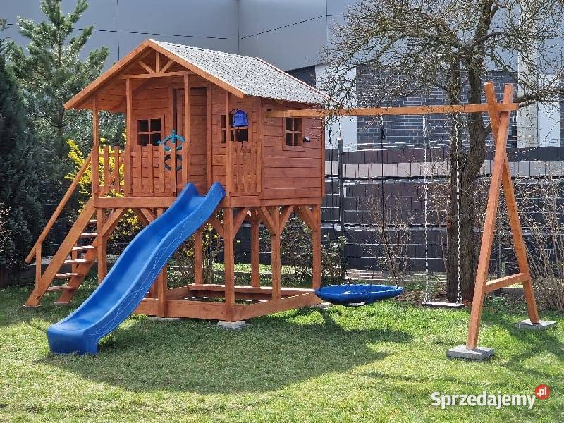 Domek drewniany plac zabaw dzieci Rzeszów