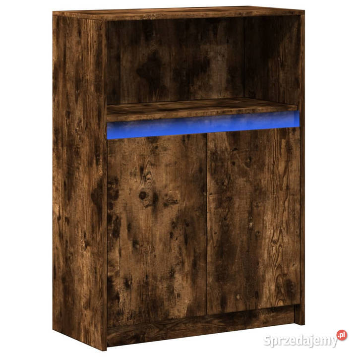 Szafka z LED przydymiony dąb 72x34x100 WM852163 Warszawa