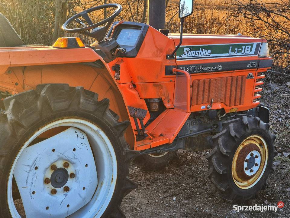 Traktorek traktor KUBOTA L118D 18 44 Napęd 4x4 Małuszyn