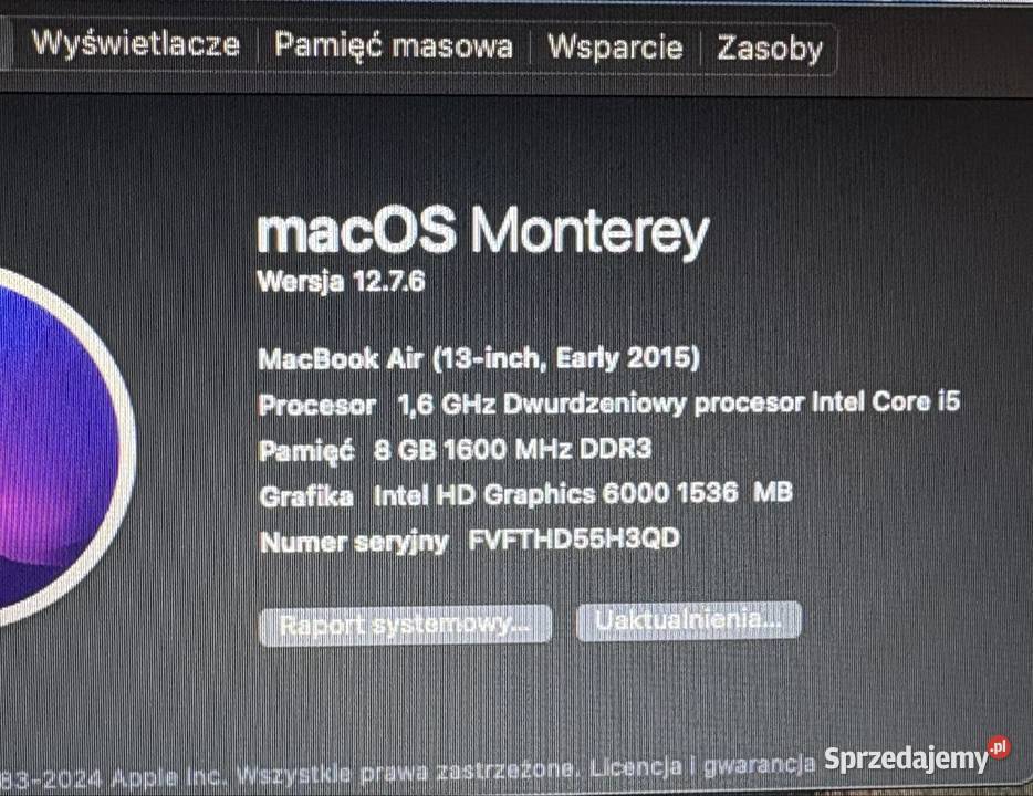 MacBook Air 13 128 GB Luboń