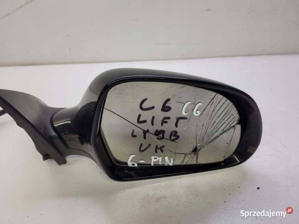 LUSTERKO PRAWY PRZÓD AUDI A6 C6 LIFT UK 6 PIN Przystajń