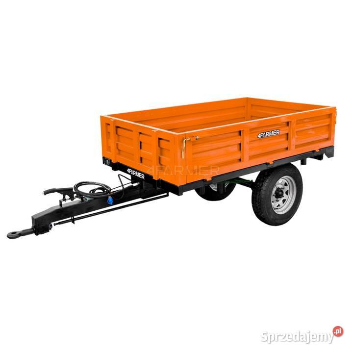 Przyczepa rolnicza jednoosiowa 15T z kiprem Tajęcina