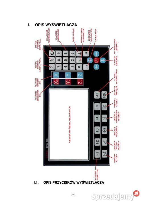 Cyfrowy wyświetlacz położenia LCD obrabiarki Gliwice