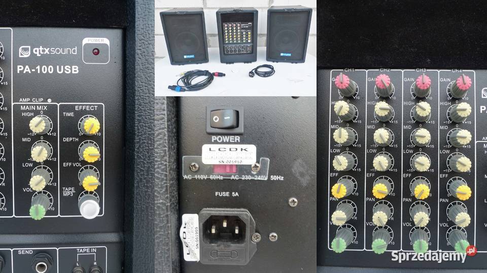 System estradowy Skaytec PA100 USB mikser 2x300W wielkopolskie Godziesze Wielkie sprzedam