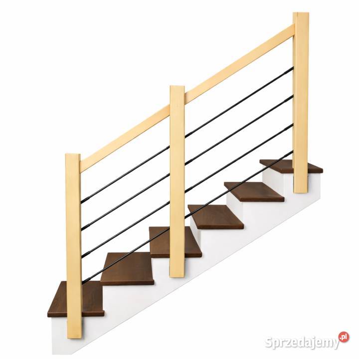 Balustrada na Schody Wewnętrzne z Rurkami w
