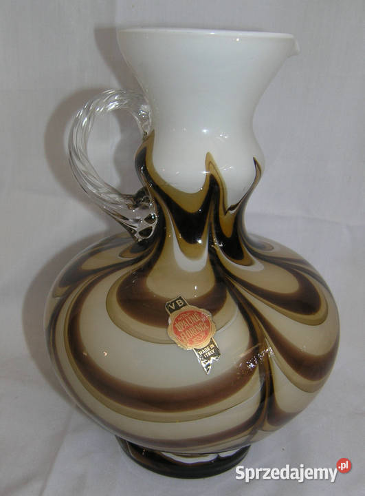 wazon vintage szkło opalinoweD40