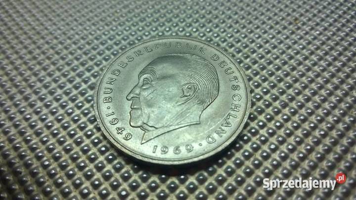 MONETA Niemcy 2 marki 1969 F 053 mazowieckie Warszawa