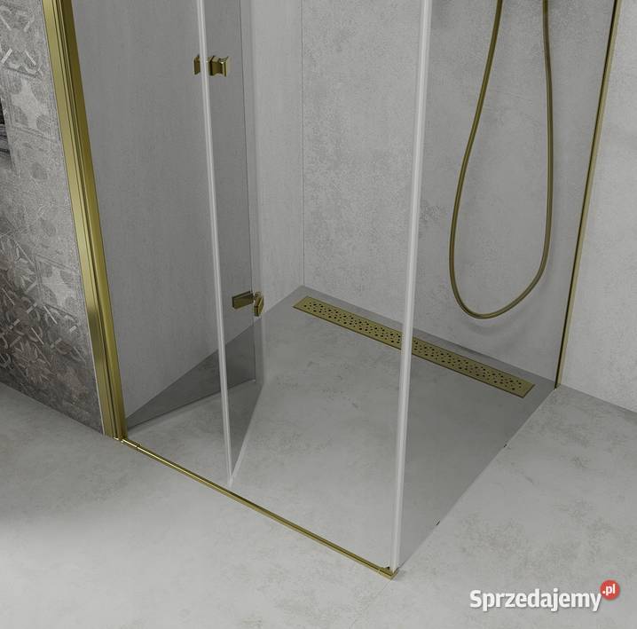 Kabina prysznicowa złota składana ścianka stała podlaskie Choroszcz