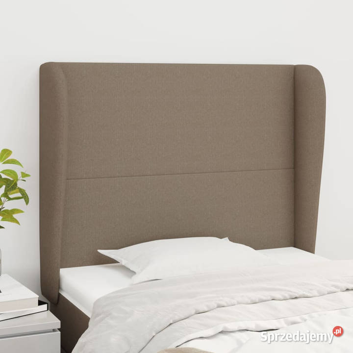 Zagłówek uszak taupe 103x23x118128 tkanina Ramy i stelaże mazowieckie Warszawa