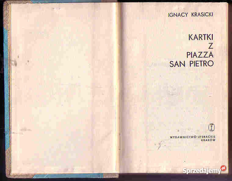 4188 KARTKI Z PIAZZA SAN PIETRO IGNACY KRASICKI Czyrna