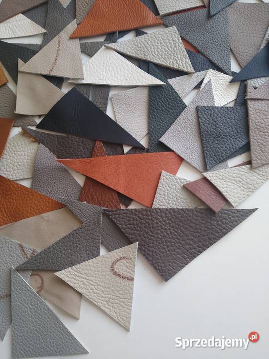 Skóra Trójkąt Trójkąty 70 sztuk Licowa Włoska pomorskie Gdańsk sprzedam