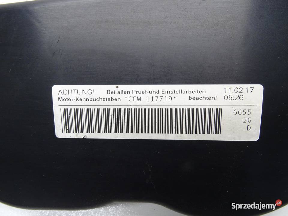 OSŁONA OBUDOWA ROZRZĄDU CCW 059109123AD 30 TDI osobowe