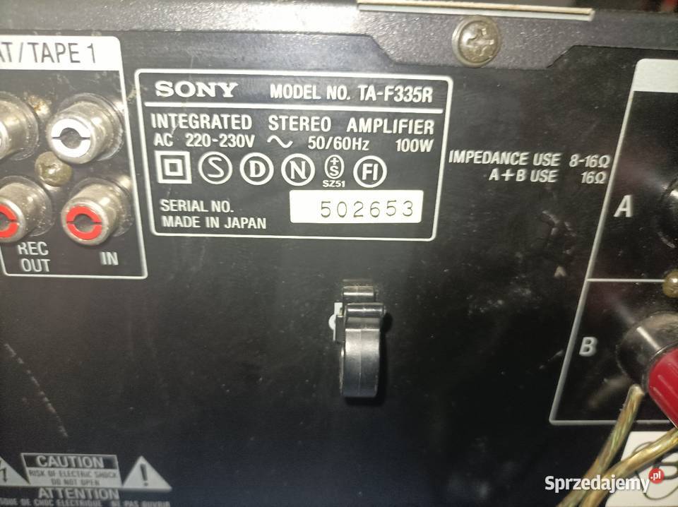 Wzmacniacz stereo Sony F335R Amplitunery Gorzów Wielkopolski