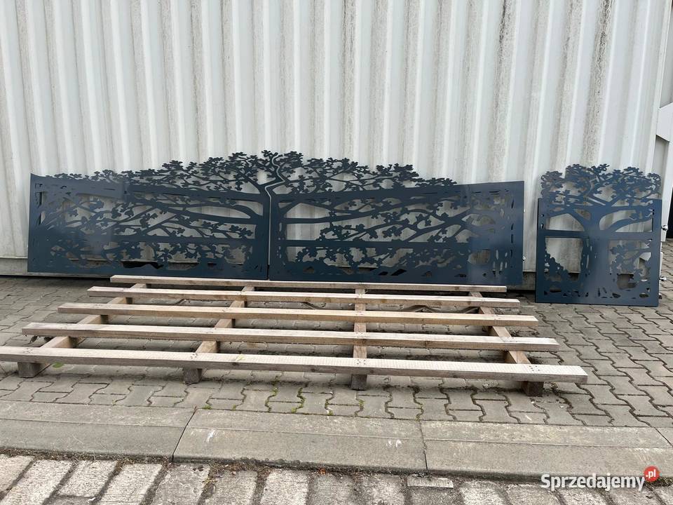Ogrodzenie brama aluminiowa malowana proszkowo skrzydłowa Budowa śląskie sprzedam