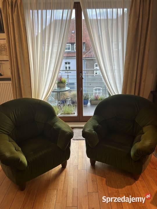 Zielone fotele leniwce zachodniopomorskie