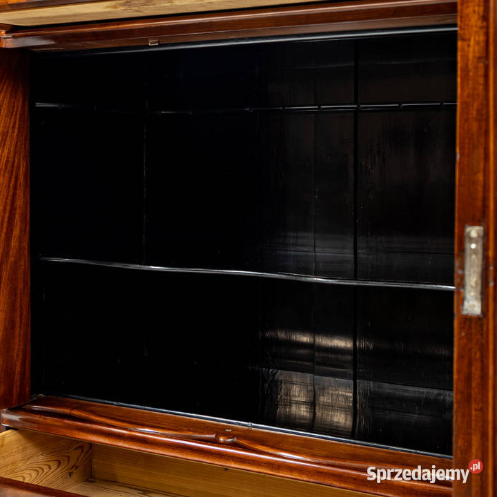 Wysoka komoda i barek szyfoniera stara antyk Antyki, Sztuka, Kolekcje Swarzędz