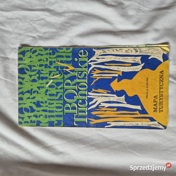 Bory Tucholskie dokładna mapa PRL Brzesko