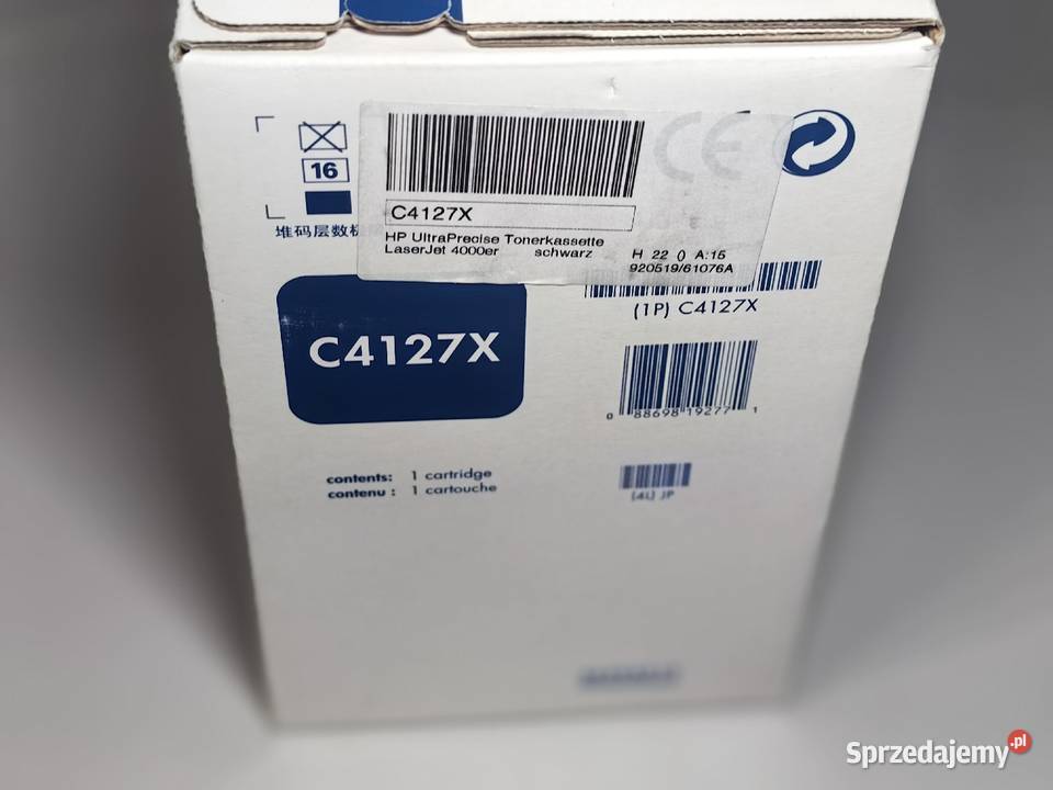 Toner Oryginalny HP 27X C4127X nowy Pozostałe