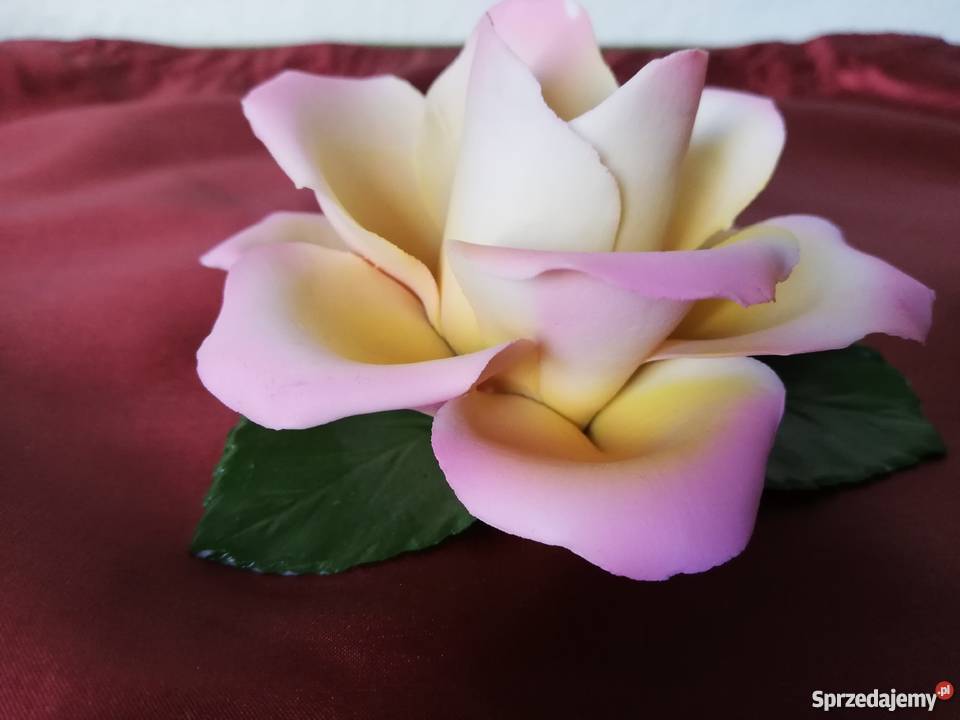 Róża porcelana Capodimonte Gorlice sprzedam