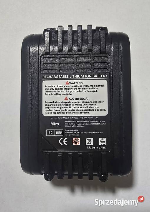 Akumulator litowojonowy Worx PowerShare 20V 50Ah Bobrówko sprzedam