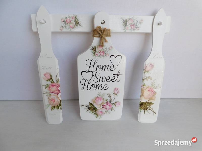 Komplet do kuchni lawenda vintage biały Niepołomice