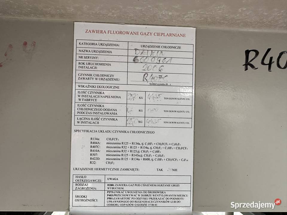 Agregat wody lodowej chiller Daikin ERAP110 120 Wałsnów