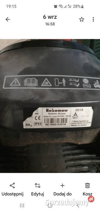 Kosiarka robot koszący Robomow RC304PRO Kosiarki i podkaszarki Połczyn-Zdrój