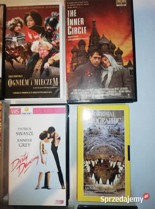 Filmy Video VHS do magnetowidu 9 sztuk Warszawa