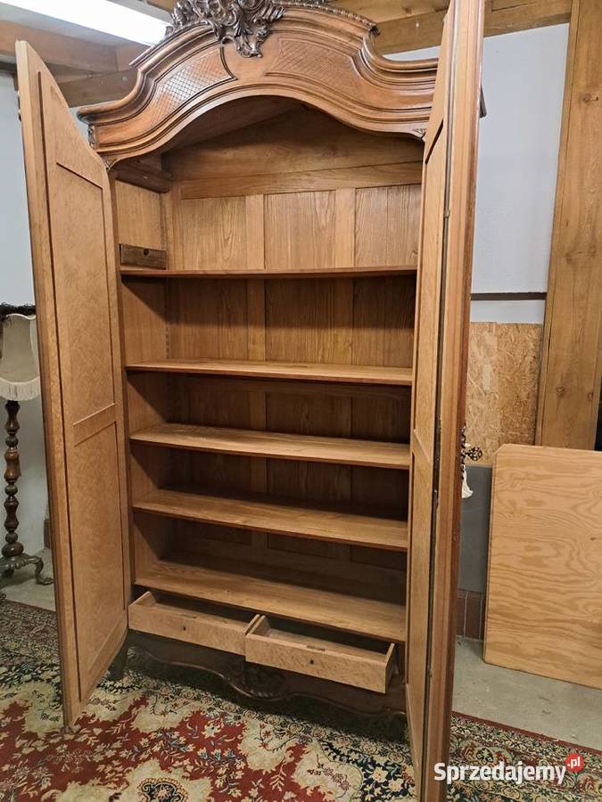 Piękna 2drzwiowa szafa Ludwik Filip z lustrami Meble Myślibórz