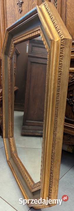 Piękne włoskie drewniane złocone lustrosklep śląskie Dąbrowa Górnicza