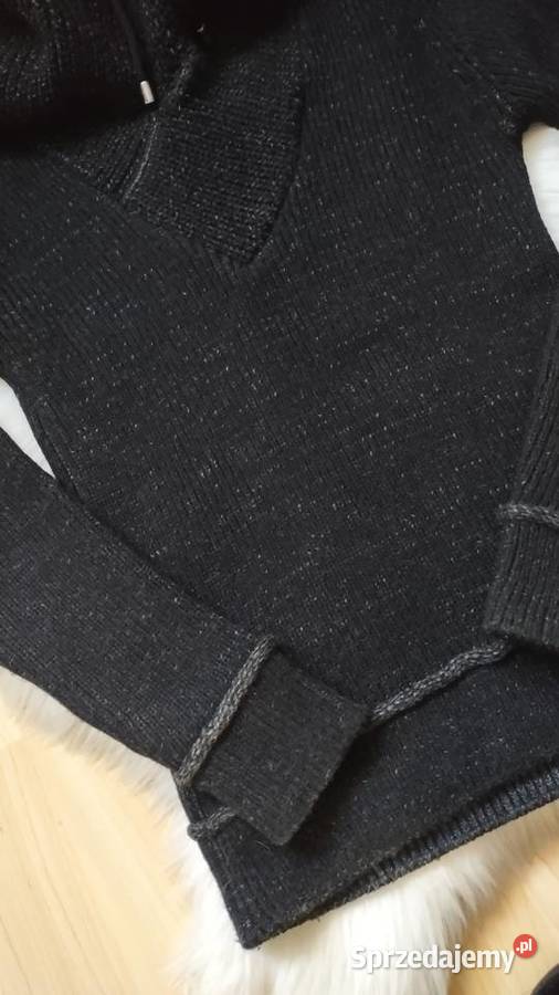 Sweter męski CeCe z wysokim golfem kolor czarny Swetry i golfy Olkusz