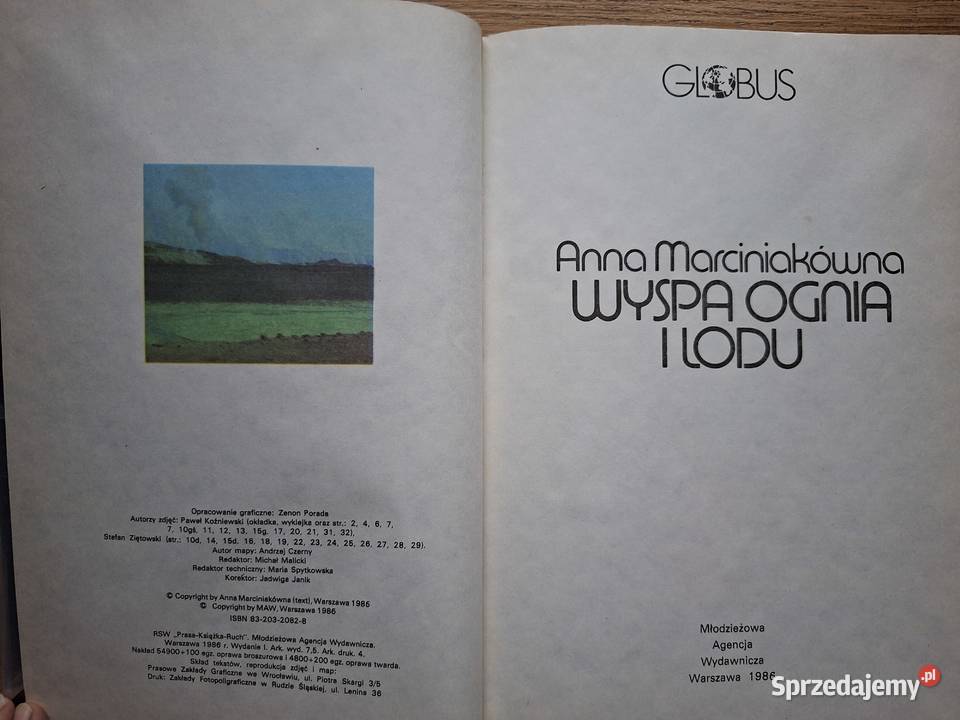 Islandia i Ameryka Południowa Globus ISBN 8320320828 małopolskie Kraków